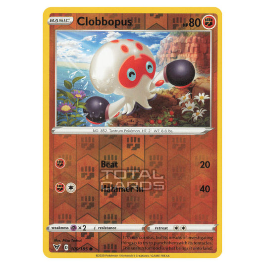 Pokemon - Sword & Shield - Vivid Voltage - Clobbopus - 100/185 - (Reverse Holo)