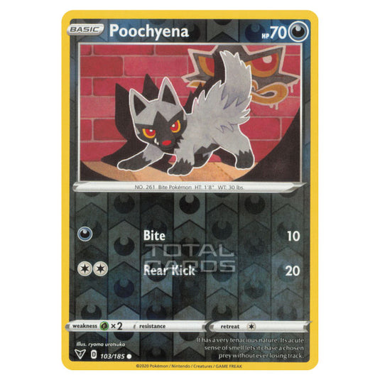 Pokemon - Sword & Shield - Vivid Voltage - Poochyena - 103/185 - (Reverse Holo)