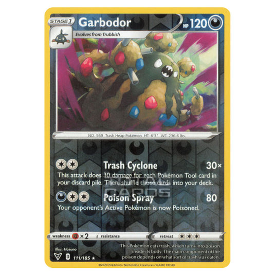 Pokemon - Sword & Shield - Vivid Voltage - Garbodor - 111/185 - (Reverse Holo)