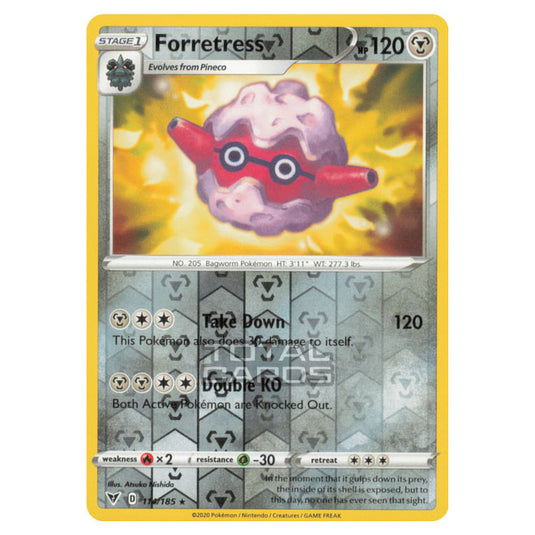 Pokemon - Sword & Shield - Vivid Voltage - Forretress - 114/185 - (Reverse Holo)