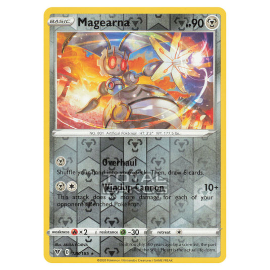 Pokemon - Sword & Shield - Vivid Voltage - Magearna - 128/185 - (Reverse Holo)