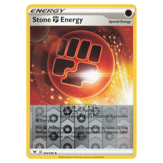 Pokemon - Sword & Shield - Vivid Voltage - Stone Fighting Energy - 164/185 - (Reverse Holo)