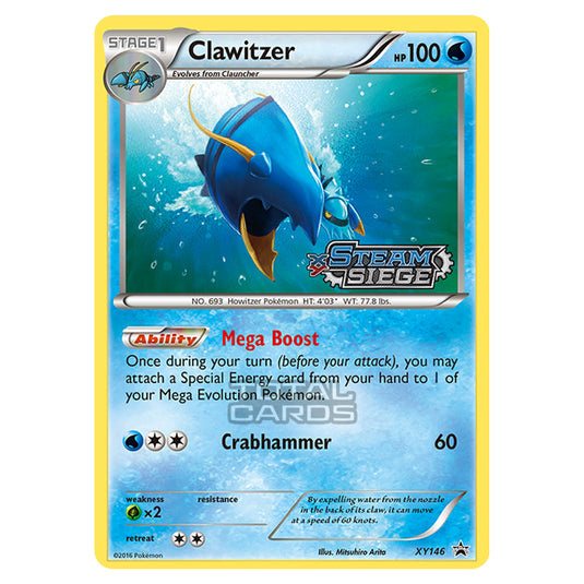 Pokemon - XY - XY Black Star Promos - Clawitzer - XY146 Pokemon - XY - XY Black Star Promos - Clawitzer - XY146