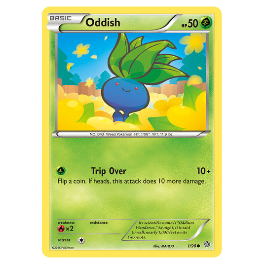 Oddish 1 card from the Pokemon set Ancient Origins