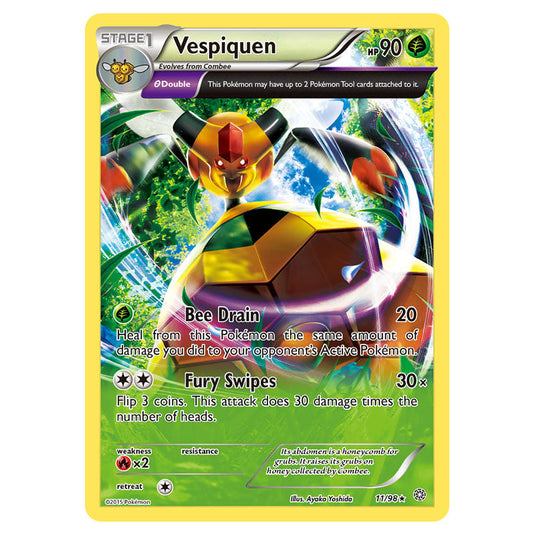 Vespiquen 11 card from the Pokemon set Ancient Origins