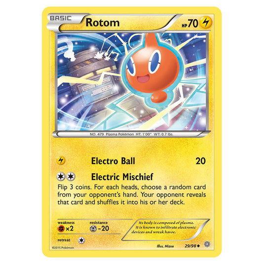 Rotom 29 card from the Pokemon set Ancient Origins