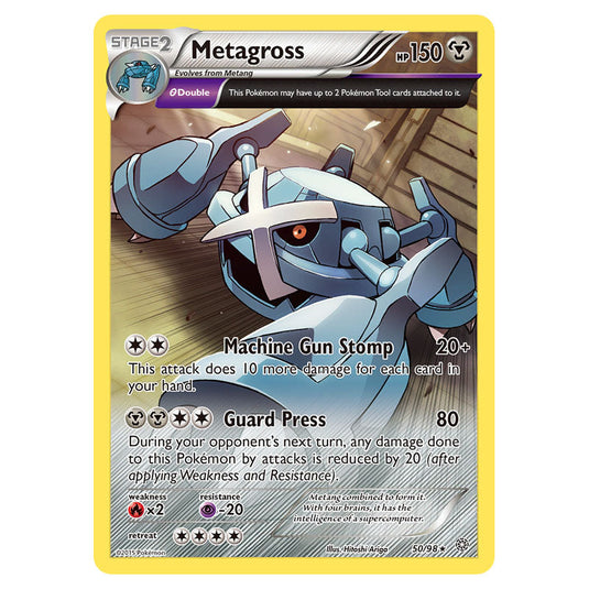 Metagross 50 card from the Pokemon set Ancient Origins