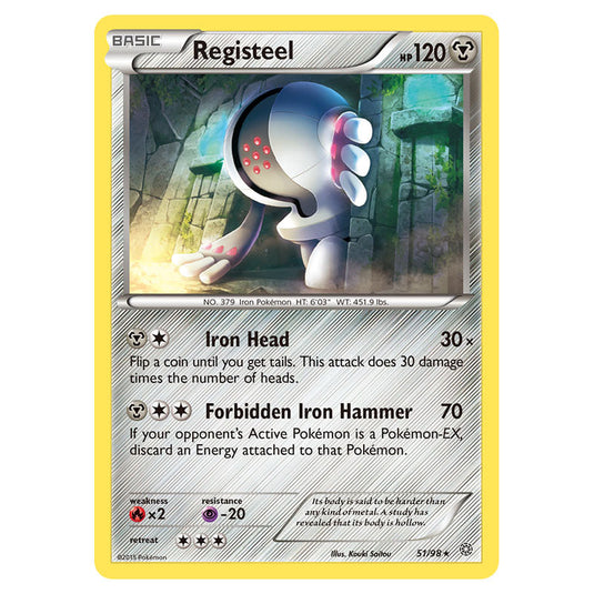 Registeel 51 card from the Pokemon set Ancient Origins