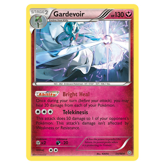 Gardevoir 54 card from the Pokemon set Ancient Origins