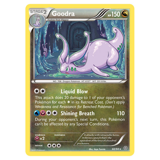 Goodra 60 card from the Pokemon set Ancient Origins