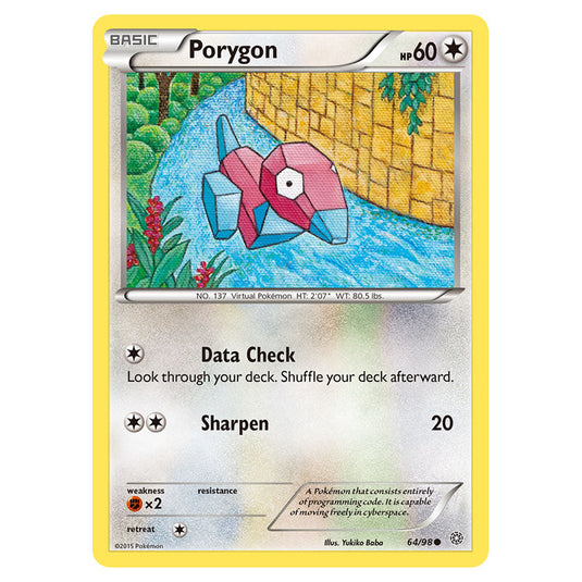 Porygon 64 card from the Pokemon set Ancient Origins