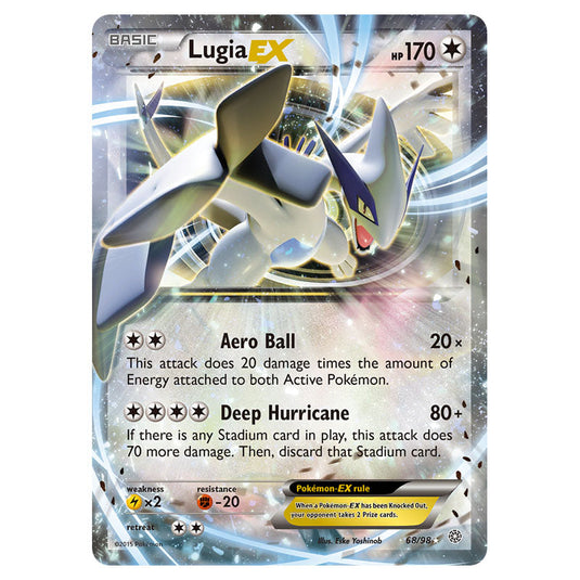 Lugia-EX 68 card from the Pokemon set Ancient Origins