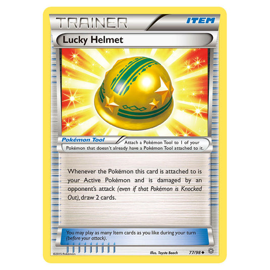 Lucky Helmet 77 card from the Pokemon set Ancient Origins