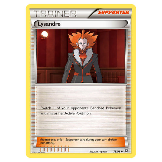 Lysandre 78 card from the Pokemon set Ancient Origins