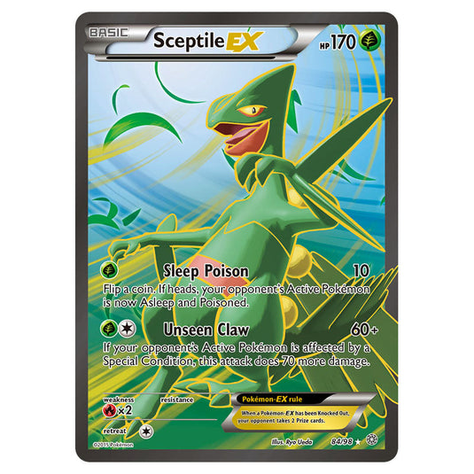 Sceptile-EX 84 card from the Pokemon set Ancient Origins