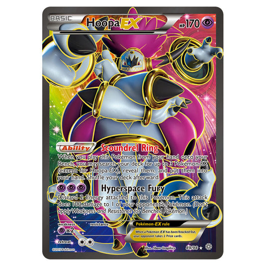 Hoopa-EX 89 card from the Pokemon set Ancient Origins