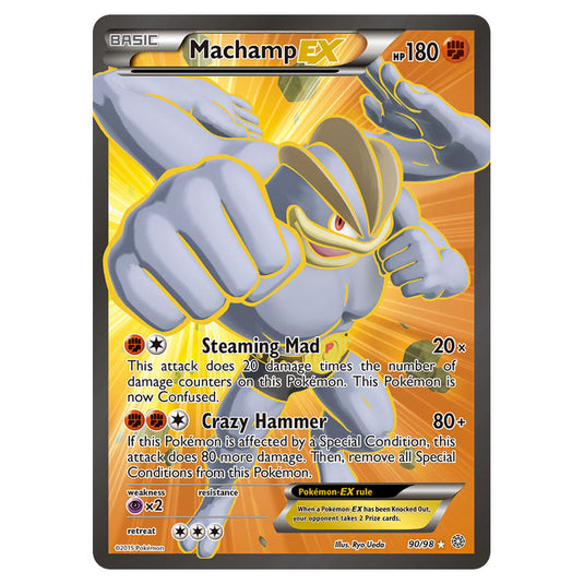 Machamp-EX 90 card from the Pokemon set Ancient Origins