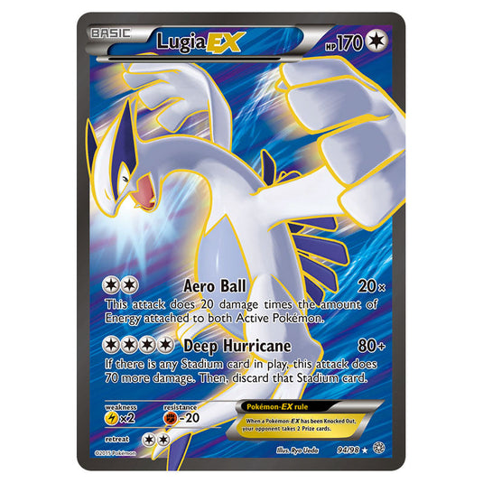 Lugia-EX 94 card from the Pokemon set Ancient Origins