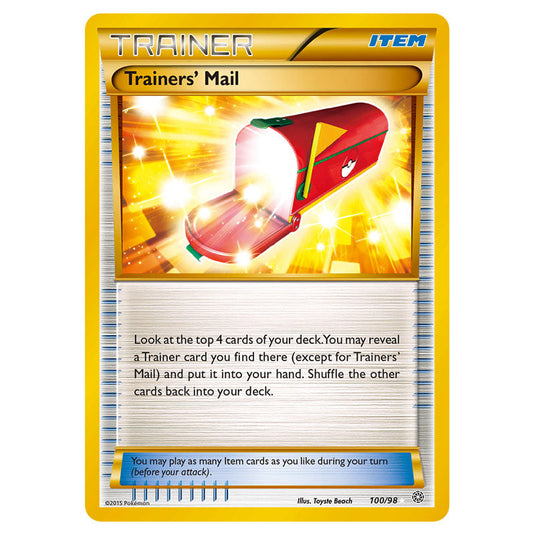 Trainers' Mail 100 card from the Pokemon set Ancient Origins