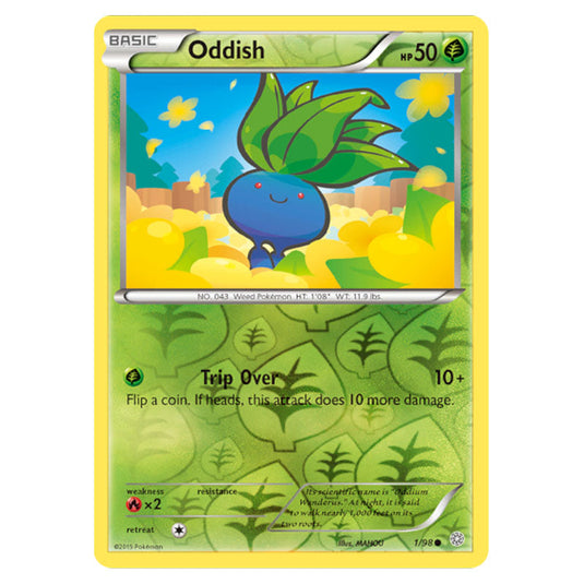 Oddish 1 card from the Pokemon set Ancient Origins