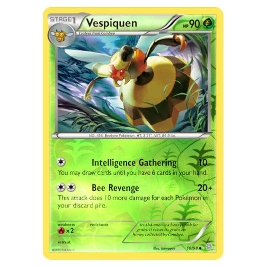 Vespiquen 10 card from the Pokemon set Ancient Origins