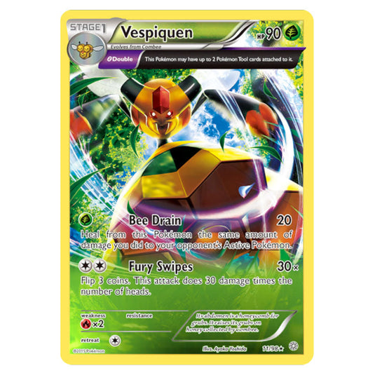 Vespiquen 11 card from the Pokemon set Ancient Origins