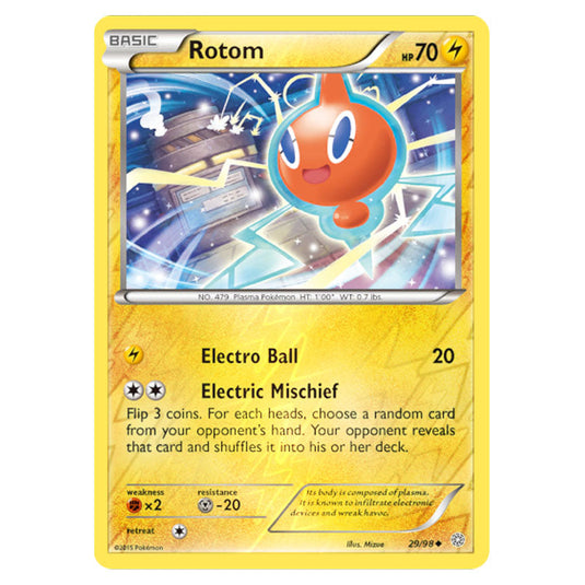 Rotom 29 card from the Pokemon set Ancient Origins