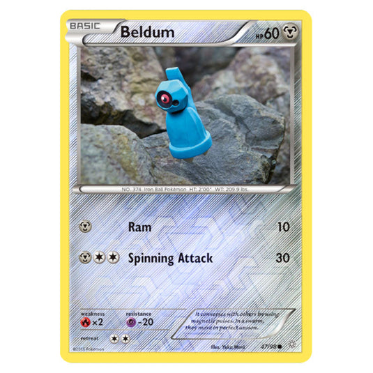 Beldum 47 card from the Pokemon set Ancient Origins