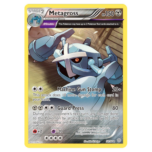 Metagross 50 card from the Pokemon set Ancient Origins