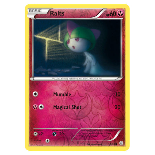 Ralts 52 card from the Pokemon set Ancient Origins