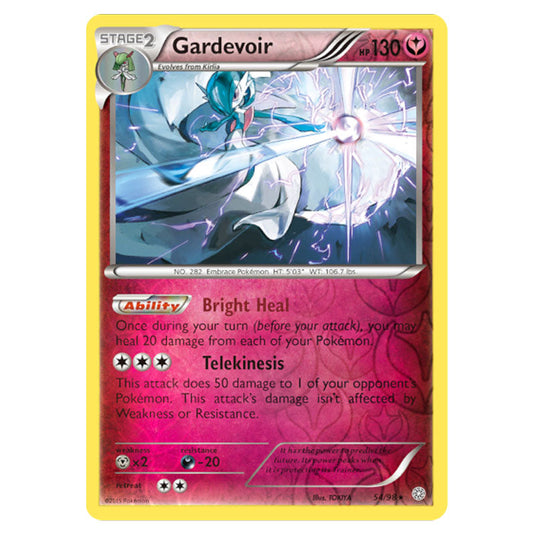 Gardevoir 54 card from the Pokemon set Ancient Origins