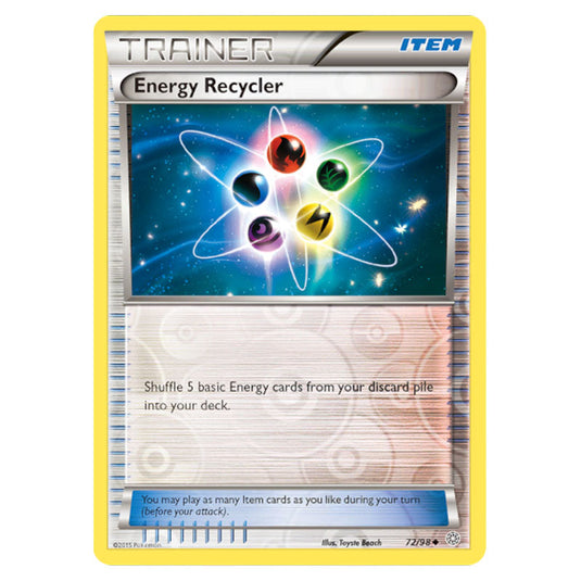 Energy Recycler 72 card from the Pokemon set Ancient Origins