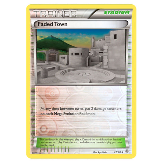 Faded Town 73 card from the Pokemon set Ancient Origins