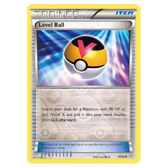 Level Ball 76 card from the Pokemon set Ancient Origins