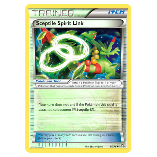 Sceptile Spirit Link 80 card from the Pokemon set Ancient Origins