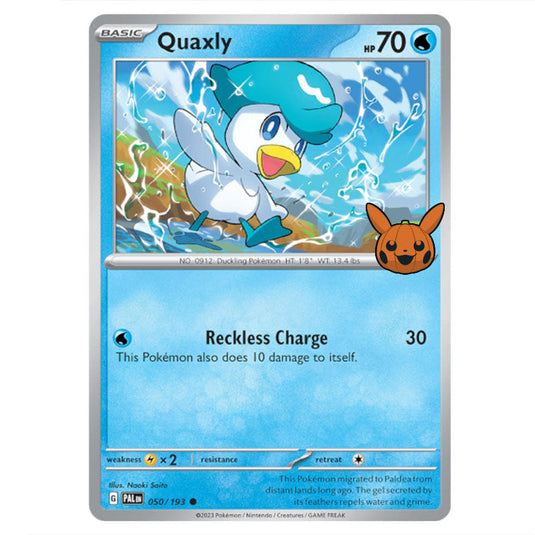 Quaxly card from the Pokemon set Trick or Trade 2024