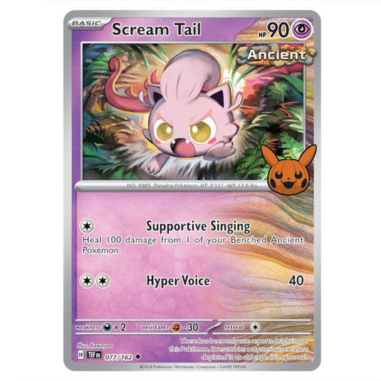 Scream Tail card from the Pokemon set Trick or Trade 2024