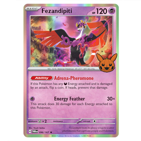 Fezandipiti card from the Pokemon set Trick or Trade 2024