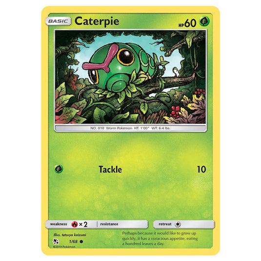 Pokemon - Sun & Moon - Hidden Fates - Caterpie - 1/68