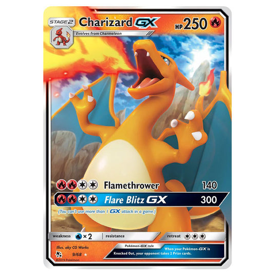 Pokemon - Sun & Moon - Hidden Fates - Charizard-GX - 9/68