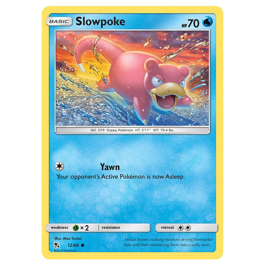 Pokemon - Sun & Moon - Hidden Fates - Slowpoke - 12/68