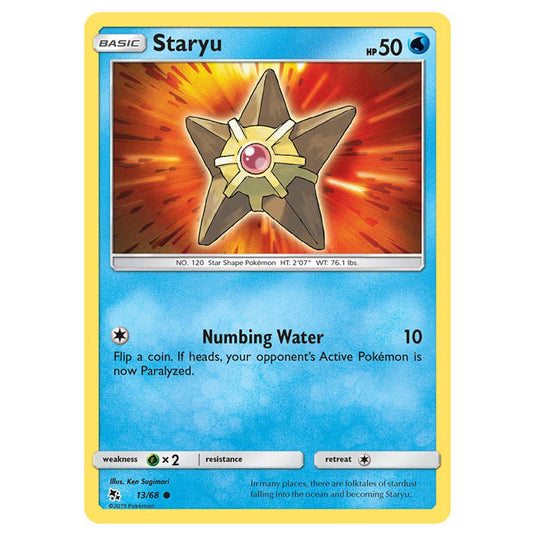 Pokemon - Sun & Moon - Hidden Fates - Staryu - 13/68