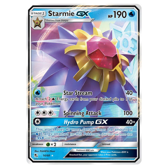 Pokemon - Sun & Moon - Hidden Fates - Starmie-GX - 14/68 Pokemon - Sun & Moon - Hidden Fates - Starmie-GX - 14/68