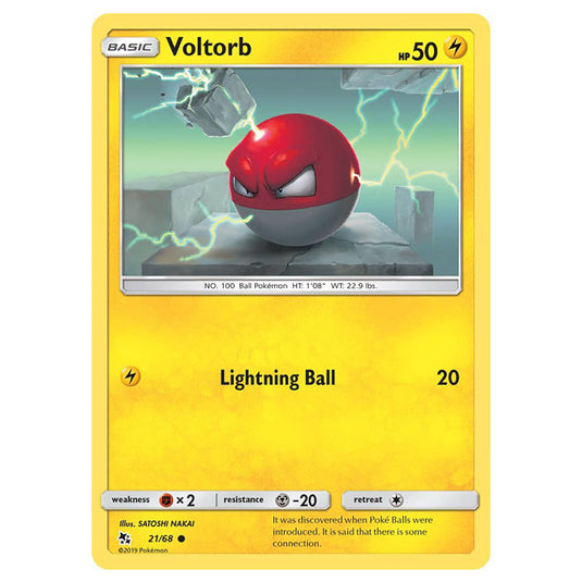 Pokemon - Sun & Moon - Hidden Fates - Voltorb - 21/68