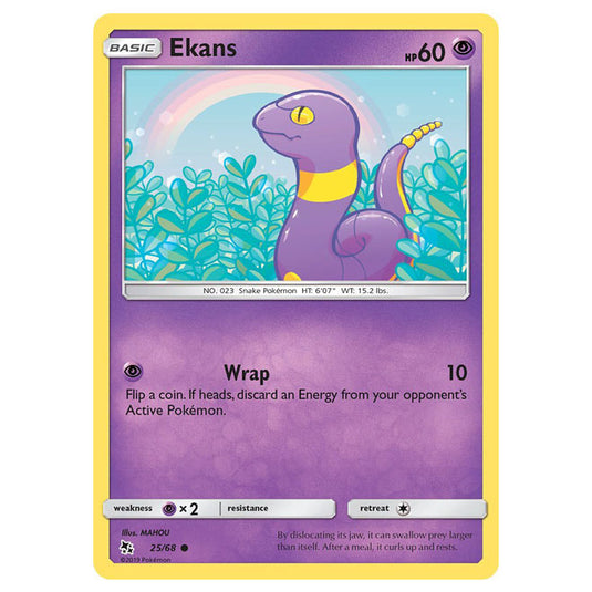 Pokemon - Sun & Moon - Hidden Fates - Ekans - 25/68