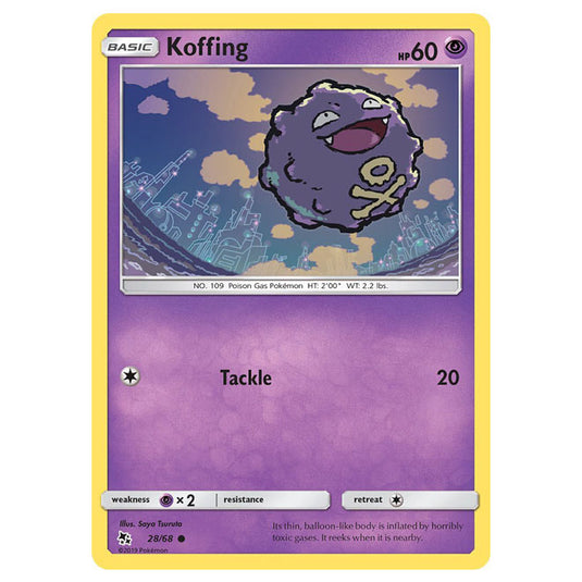 Pokemon - Sun & Moon - Hidden Fates - Koffing - 28/68