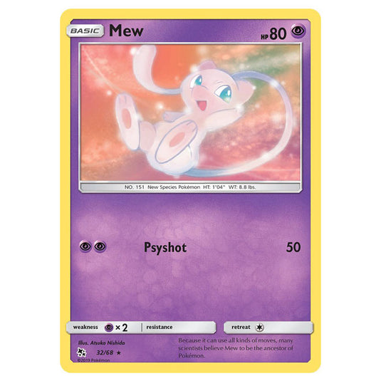 Pokemon - Sun & Moon - Hidden Fates - Mew - 32/68