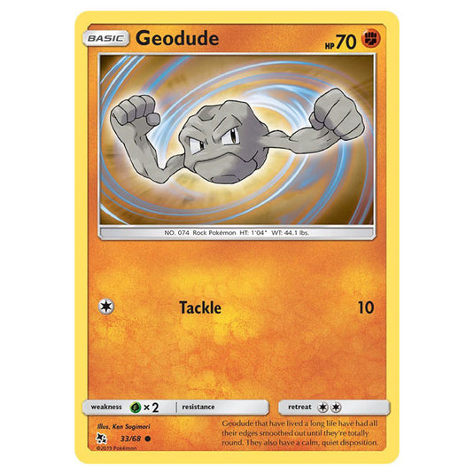 Pokemon - Sun & Moon - Hidden Fates - Geodude - 33/68