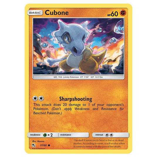 Pokemon - Sun & Moon - Hidden Fates - Cubone - 37/68