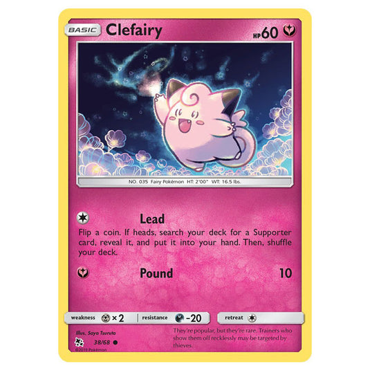 Pokemon - Sun & Moon - Hidden Fates - Clefairy - 38/68